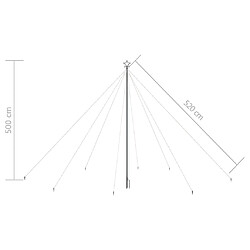 vidaXL Lumières d'arbre de Noël Int/Extérieur 800 LED blanc froid 5 m pas cher