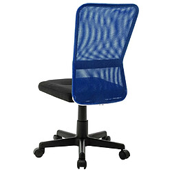 Avis Maison Chic Chaise Gaming | Chaise de bureau Ergonomique Fauteuil Noir et bleu 44x52x100 cm Tissu en maille -GKD42640