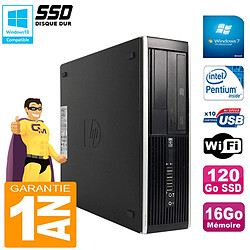 PC HP Compaq Pro 6300 SFF G630 RAM 16Go Disque 120Go SSD Graveur DVD Wifi W7 · Occasion 