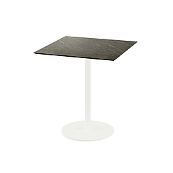 Materiel Chr Pro Urban table de bistrot avec piètement blanc + plateau HPL 70x70 cm - Veba