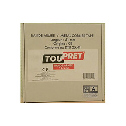 TOUPRET Bande a joints armée 5cm x 12,5m