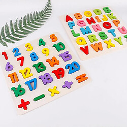 Universal Tableau de puzzle en bois jouet alphabet couleur 3D jouet éducatif précoce