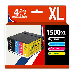 123CONSOMMABLES - PGI-1500XL - cartouches d'encre compatible avec Canon PGI-1500XL PGI-1500 pour Maxify MB2350 MB2050 MB2300 MB2000 MB2150 MB2755 MB2155 MB2750