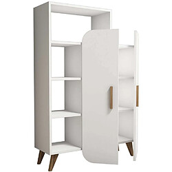 Hanah Home Etagère en aggloméré avec portes fermées Form blanc. Etagère en aggloméré avec portes fermées Form blanc