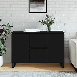 vidaXL Buffet noir 104x35x70 cm bois d’ingénierie