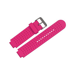 Wewoo Bracelet pour montre connectée Dragonne ajustable Garmin Forerunner 25 Rose Red