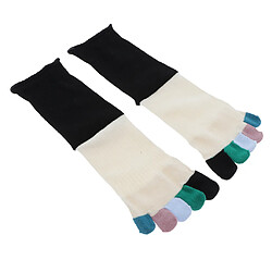 Avis Chaussettes Mi-mollet à Bouts Chaussettes En Coton Pour Hommes Et Femmes Noires