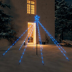 vidaXL Lumières d'arbre de Noël Intérieur/Extérieur 400 LED bleu 2,5 m 