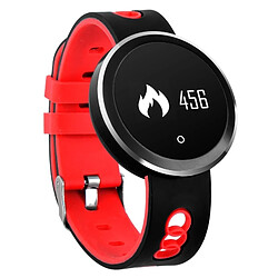 Wewoo Bracelet connecté rouge 0,95 pouces HD OLED écran Bluetooth Smart d'affichage, IP68 imperméable à l'eau, podomètre de / Rappel sédentaire / Moniteur de fréquence cardiaque / de sommeil, Compatible avec Android et iOS Téléphones