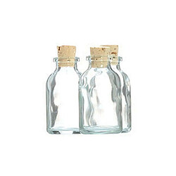 Graines Creatives 105 mini bouteilles en verre 6 cm avec bouchon liège