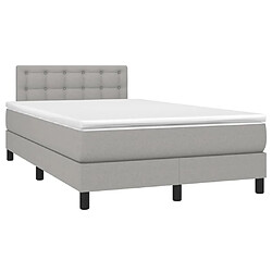 Avis Sommier à lattes et matelas LED,Cadre à lattes de lit pour Adulte Gris clair 120x200 cm Tissu -MN62542