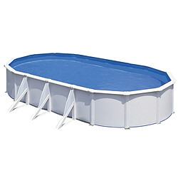 Gre Kit piscine hors-sol acier ovale fidji 6.10 x 3.75 x h.1.20 m