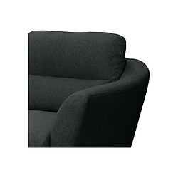 Acheter VENESETTI Canapé en tissu luxe 2 places, TRENDY noir (gris très sombre)