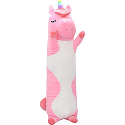 70-75cm Animaux de Bande Dessinée Oreiller Cylindrique Long Licorne En Peluche Peluche Enfants Adultes Dormir