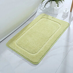 LUUCOZK Tapis de bain antidérapants, absorbants, à séchage rapide, décoration de salle de bain, jaune citron-40x60cm 