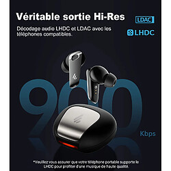 Écouteurs intra-auriculaires sans fil Bluetooth Edifier NeoBuds Pro, casque Hi-Res, suppression active du bruit hybride - Noir pas cher