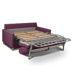 Acheter Inside 75 Canapé convertible OGGETTO matelas 16 cm système express sommier lattes 140cm RENATONISI tweed fuchsia