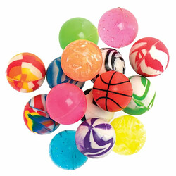 Baker Ross Assortiment de ballons rebondissants (Paquet de 30) - Mini jouets pour enfants