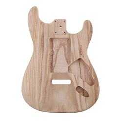 Corps de guitare inachevé, Corps de Guitare Corps De Guitare Électrique Corps en Bois Remplacement Instrument Musique