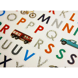 Youdoit 80 Autocollants - Alphabet - Voitures 