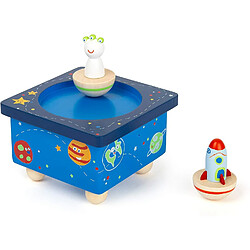 Small Foot 11449 Boîte Space, en Bois, avec Fonction magnétique et Musique Jouets, Multicolore