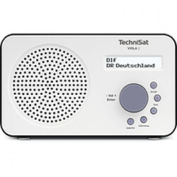 Technisat Radio transistor VIOLA 2 DAB Blanc/Noir (Reconditionné A+) 