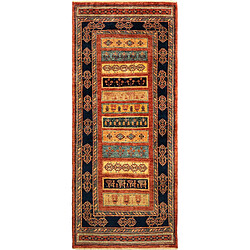 Vidal Tapis de couloir en laine 209x86 rouge Kashkuli