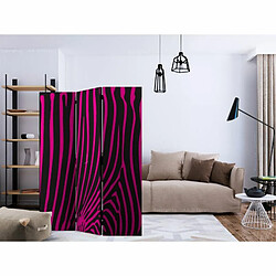 Paris Prix Paravent 3 Volets Zebra Pattern Violet 135x172cm