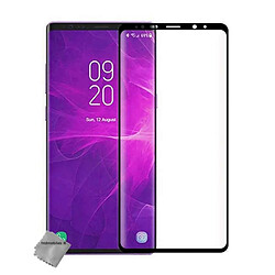 Htdmobiles Film de protection vitre verre trempe incurve integral pour Samsung Galaxy Note 9 - NOIR