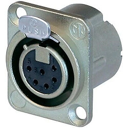 Neutrik NC6FD-LX XLR Argent connecteur de fils - connecteurs de fils (26 mm, 34 mm, 31 mm, Argent, IEC 61076-2-103, IEC 68-2-20, UL 94 HB, IP40) 