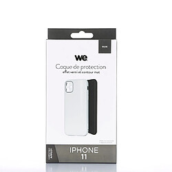 Avis WE Coque de protection GLASS APPLE IPHONE 11 Blanc: Effet vernis contour mat anti-chocs anti-rayures - rigide