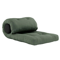 Inside 75 Fauteuil futon convertible WRAP couleur vert olive 