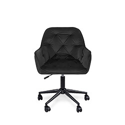 Vivaldi Fauteuil Pivotant MILAN 2 Noir Velours 