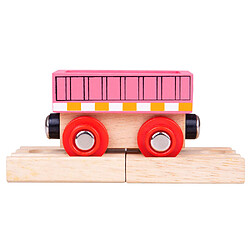 Bigjigs Rail Wagon rose sur rail en bois 