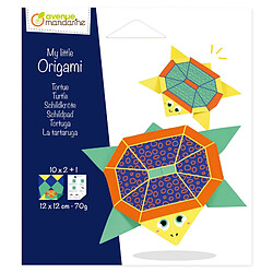 Ac-Deco My little Origami - Tortue - 12 x 12 cm - Multicolore