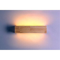 Universal Moderne japonais japonais lampe led applique en bois de chêne miroir en bois massif nordique lampe murale salle de bain chambre salle de bain lampe chaude 