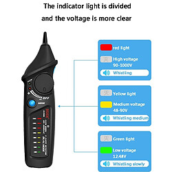 Acheter Wewoo BSIDE AVD06 Détecteurs de tension alternative sans contact 12 ~ 1000V Induction Type de stylo à manteau électrique Testeur ACV Outil de ménage avec lumière LED Blanc