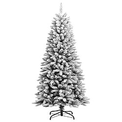 vidaXL Sapin de Noël artificiel avec neige floquée 120 cm PVC et PE