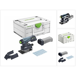 Festool RTSC 400-Basic Ponceuse vibrante hybride 18 V - 80 x 130 mm Brushless + Coffret Systainer - sans batterie, sans chargeur (576347) (successeur de 201519)