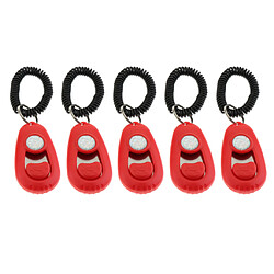 dresseur pour animaux de compagnie Pet Tainer Whistle Entraînement facile aux chiots Obéissance Agility Porte-clés Rouge