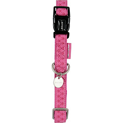 ZOLUX Collier Reglable Mac Leather 10mm Fuchsia