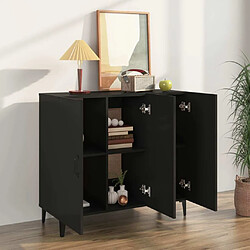 Avis Maison Chic Buffet,Meuble de Rangement,commode pour salon,Cuisine noir 90x34x80 cm bois d'ingénierie -MN93935