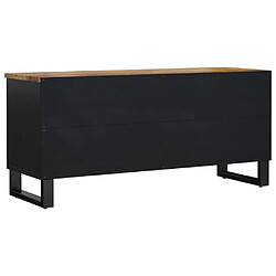 Maison Chic Meuble TV scandinave - Banc TV pour salon 100x33x46 cm bois de manguier et d'ingénierie -MN31193 pas cher