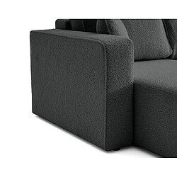 Acheter Bestmobilier Topaze - canapé panoramique en U - 7 places - convertible avec coffre - en tissu bouclette