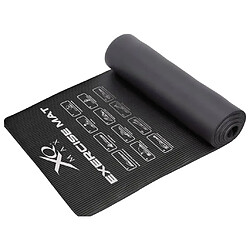 XQ Max Tapis de yoga 183x58x1 cm Noir 