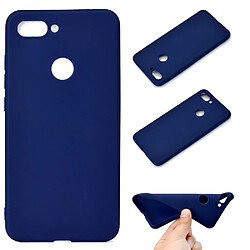 Coque en TPU givré souple bleu foncé pour votre Xiaomi Mi 8 Lite/Mi 8 Youth (Mi 8X)