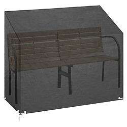 vidaXL Housse de banc de jardin 8 œillets 160x70x70/88 cm polyéthylène