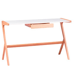 Nest Dream Table de bureau minimaliste avec tiroir central - Seattle 