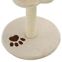 Arbre à chat,niche pour chat avec griffoir en sisal 40 cm Beige et Marron -MN14495 pas cher