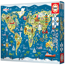 Avis Educa Borras Educa puzzles 200 pieces mappemonde